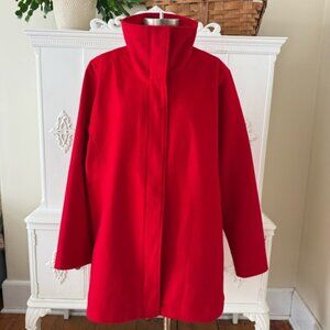 Pendleton Cherry Red Cascade Wool Coat